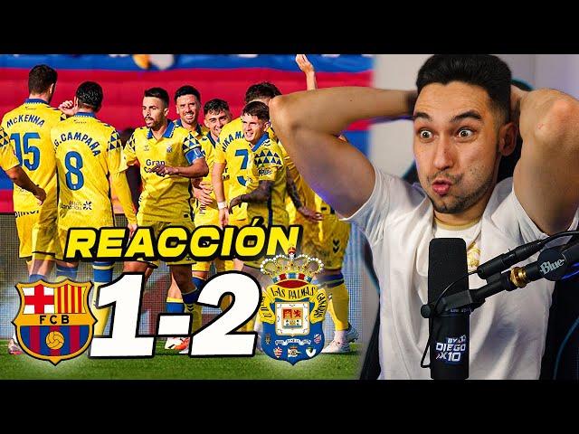 REACCIONES DE UN HINCHA al Barcelona vs Las Palmas 1-2 *BATACAZO del BARÇA* | ByDiegoX10