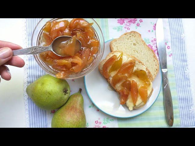 Amber pear jam