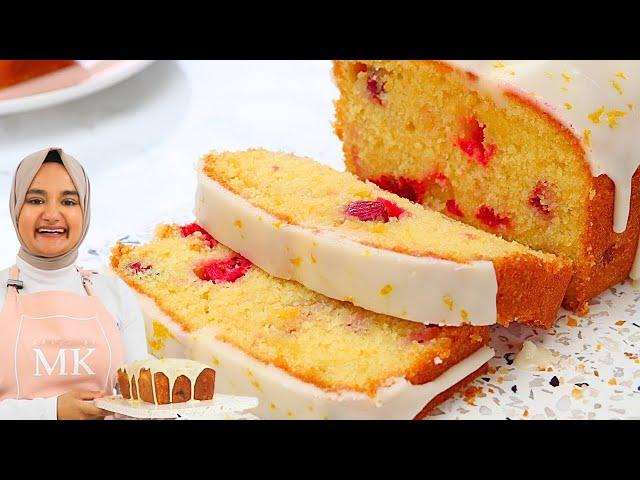 The most velvety soft CRANBERRY BREAD recipe I've ever had. Cranberry orange bread with glaze