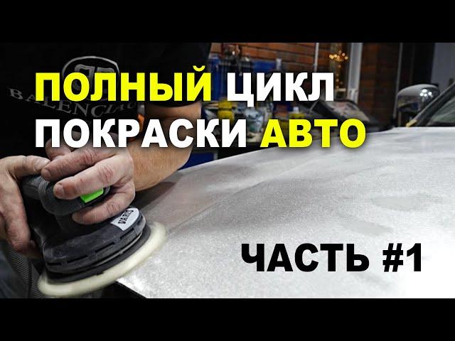 Полный цикл покраски авто Часть #1