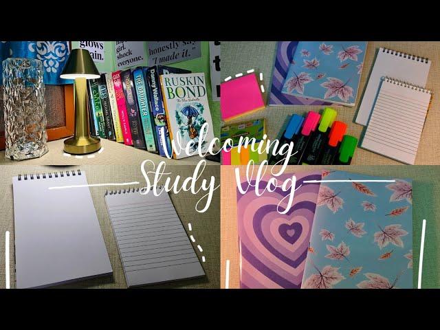 Welcoming Study Vlog  | The Study Space ‍ | Your Study Partner  | First Vlog 