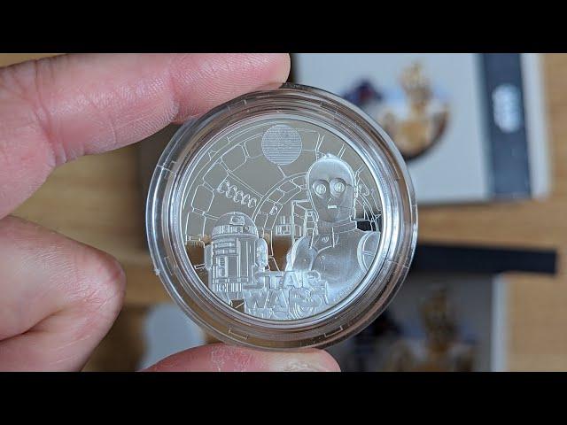 Unboxing New Star Wars R2-D2 and C-3PO 2023 UK 1oz Silver Proof Coin from @royalmint