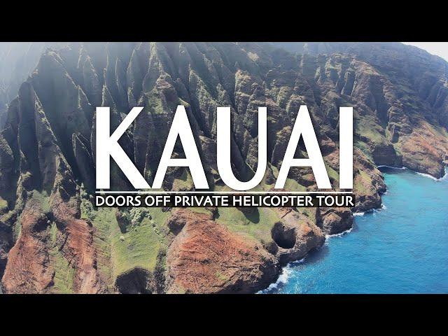 Private Helicopter Tour of Na'Pali Coast in Kauai (Doors Off!)