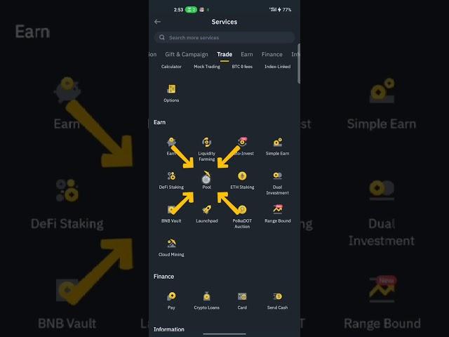 "Step-by-Step Guide: Accessing Cloud Mining Feature on Binance" | Binance Tutorials #shortsvideo