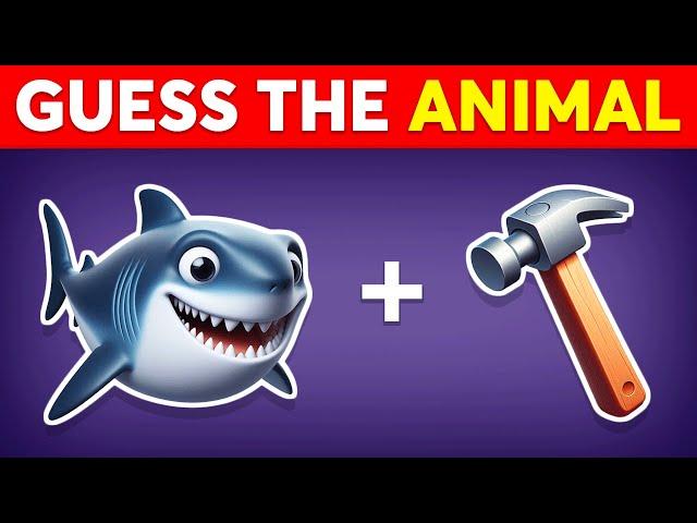 Guess The Animal By Emoji  Emoji Quiz | Monkey Quiz