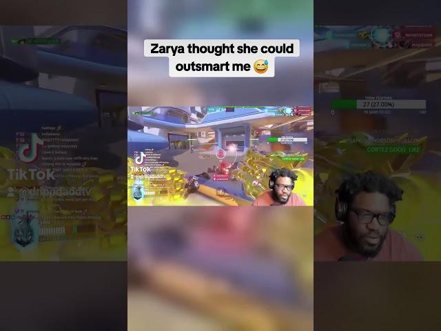 Zarya thought she could outsmart me  #overwatch2 #pc #videogames #explore #viral #streamer #casual