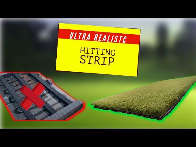 How to Make an ULTRA REALISTIC Golf Hitting Mat in UNDER 2 MINUTES