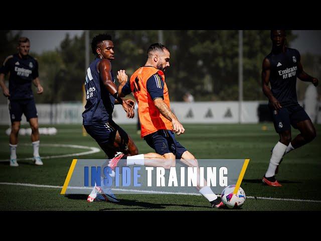 Intense fitness and ball work at Real Madrid City!