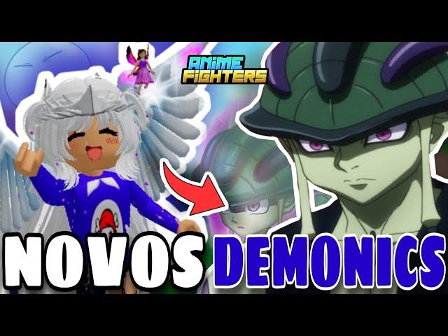 NOVOS DEMONICS CHEGANDO na UPDATE 64 no ANIME FIGHTERS SIMULATOR - Roblox