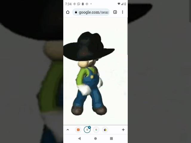 Luigi Dancing With Cowboy Hat MEME