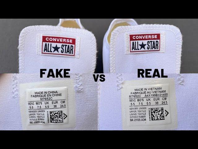 Fake vs Real Converse All Star Chuck Taylor / How to Spot Fake Converse Shoes