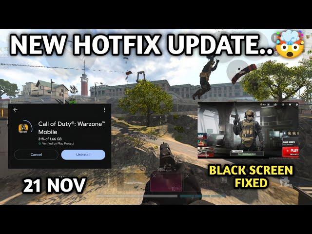 WARZONE MOBILE NEW HOTFIX PATCH UPDATE FIXED HUGE ISSUES