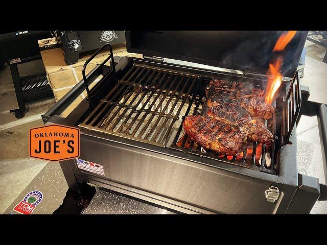 How To Reverse Sear Steak! / Oklahoma Joe Rambler Portable Charcoal Grill!