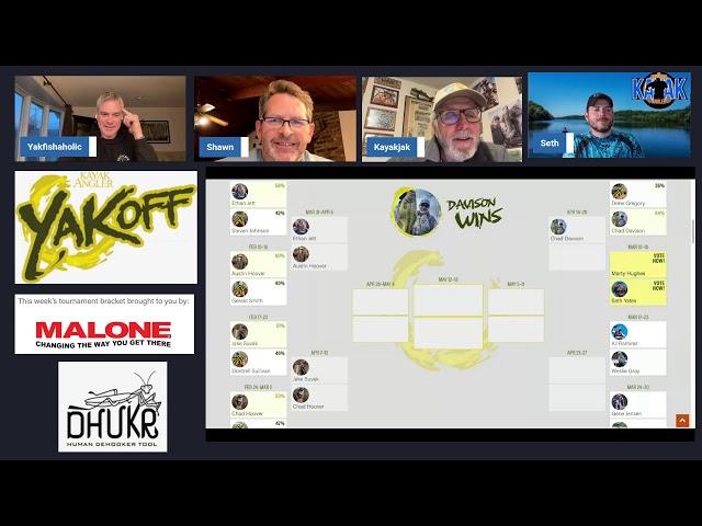 "Conversations with Kayakjak" Yakoff Awards Round 1: Marty Hughes vs Seth Yates