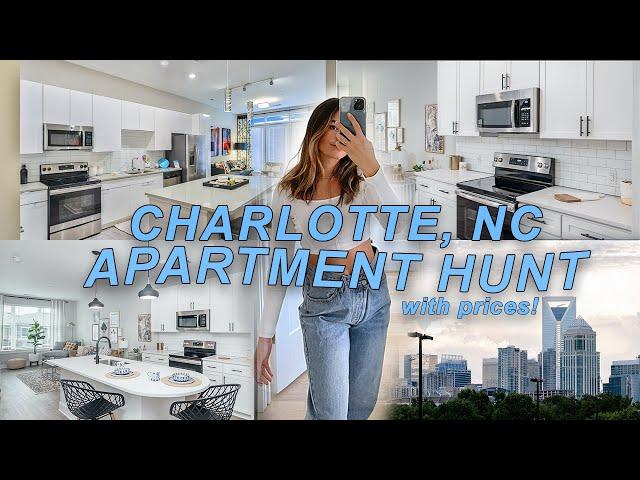 CHARLOTTE APARTMENT HUNT WITH RENT PRICES $$$ | touring apartments!