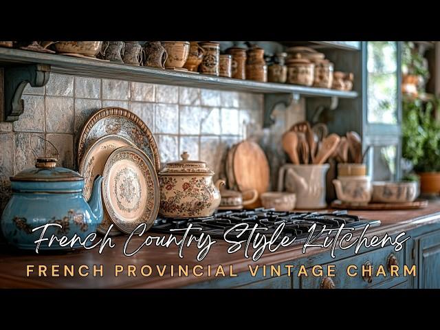 How To Decorate French Country Style Kitchens With French Provincial Vintage Charm