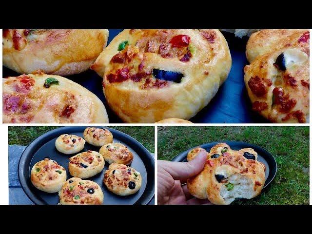 Quick Bread Pizza Rolls  by savoury platters