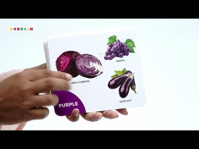 RAINBOW COLORED FLASH CARDS DEMONSTRATION VIDEO| B4BRAIN