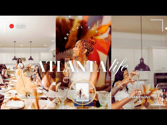 ATLANTA TRAVEL VLOG: FLIGHT DELAY, LENOX MALL, ROSE BAR LOUNGE & MEET THE BROWNS BRIDAL PARTY!!