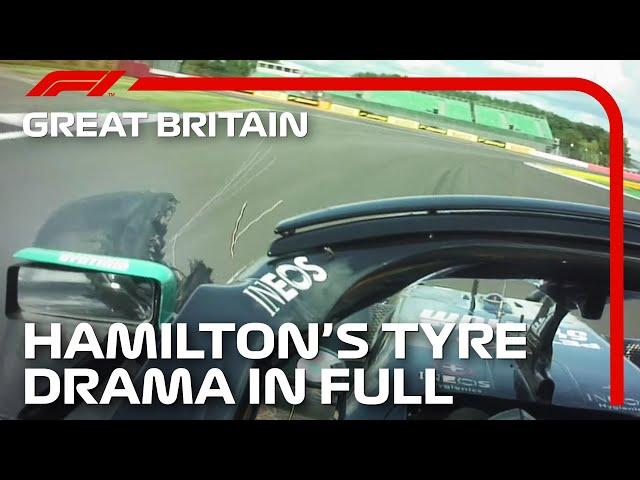 Lewis Hamilton's Tyre Drama In Full, With Radio | 2020 British Grand Prix