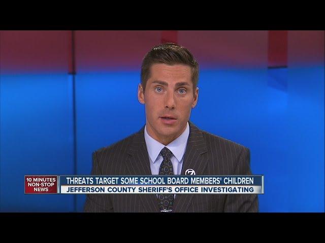 Jeffco School board members' children threatened