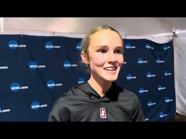 Stanford’s Amy Bunnage after taking 4th at 2024 NCAA XC