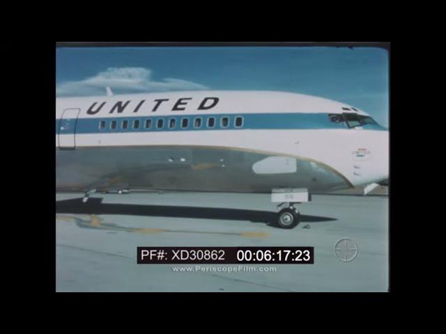 1967 “DISCOVERY ’67"  BOEING 727 JETLINER  UNITED AIRLINES  EDUCATIONAL FILM XD30862