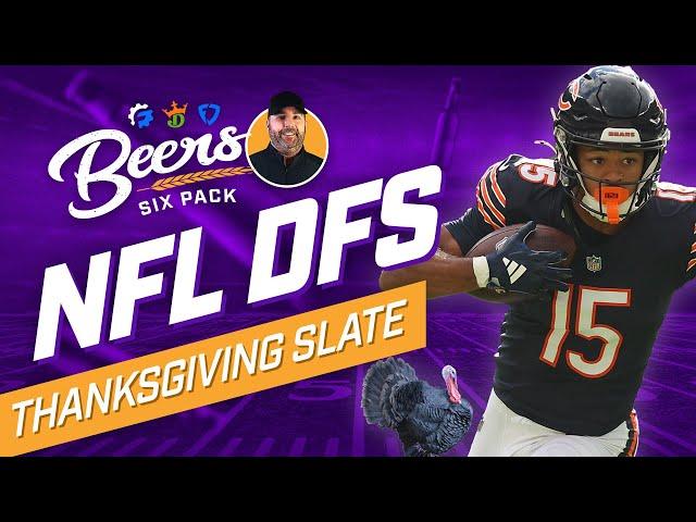 Thanksgiving 6 Pack! NFL DFS Picks & Stacks for DraftKings & FanDuel!