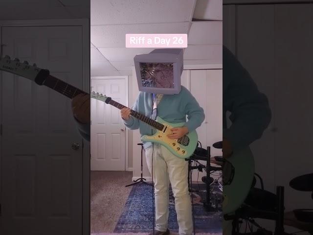 January Riff a Day Challenge Day 26 #guitar #music #riffaday #tvhead