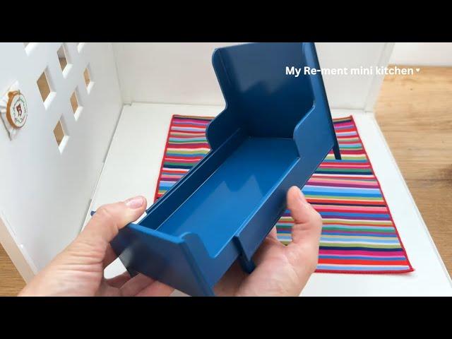 Miniature bedroom installation ASMR Dollhouse bedroom IKEA Re-ment