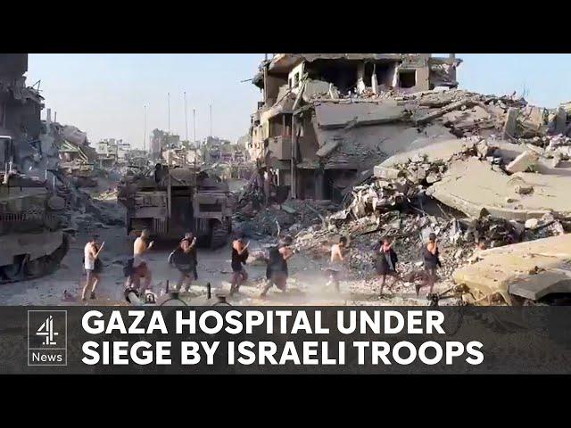 Israeli troops storm one of Gaza’s last remaining hospitals