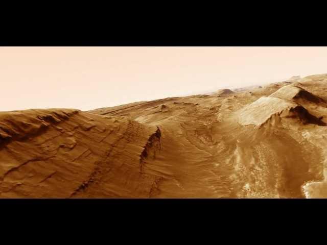 Mars Gale crater animation using HiRISE DTM