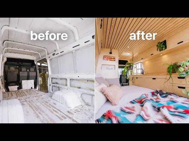 Converting a Van With No Experience - Start to Finish Timelapse