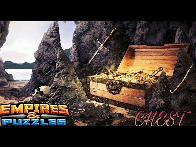 ПРОКРУТКА СУНДУКОВ ДО ЦВЕТНОГО + Фиолетовый Титан и Налет Empires puzzles