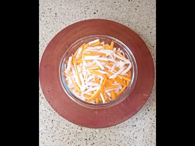 아하..사요?-냉면짝궁,비빔국수짝궁~ 여름엔 국룰 무당피클(무당근피클, 일명 도추아)#요리초보 #레시피 #집밥 #엄마레시피#오늘뭐먹지 #무당피클#무당근피클#도추아