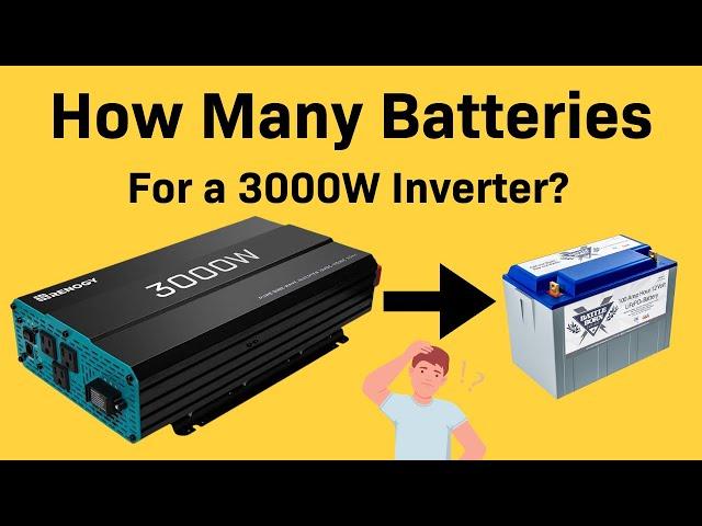 How Many Batteries For a 3000W Inverter?