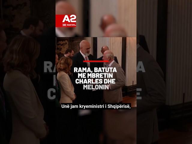 Rama shkëmben batuta me Mbretin Charles.#A2CNN #edirama #kingcharles