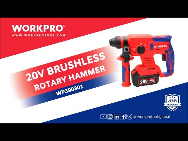 WORKPRO 20V BRUSHLESS ROTARY HAMMER | BRUSHLESS ROTARY HAMMER | BRUSHLESS POWER TOOL