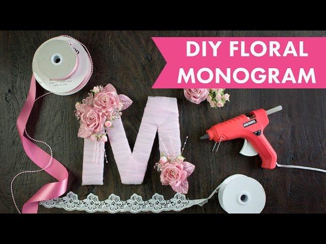 DIY Floral Monogram | BalsaCircle.com