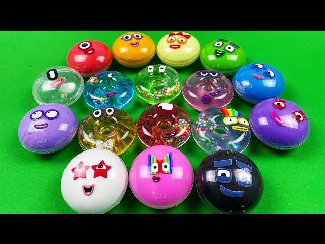 Numberblocks - Looking All CLAY with SLIME Coloring | Satisfying Video, ASMR