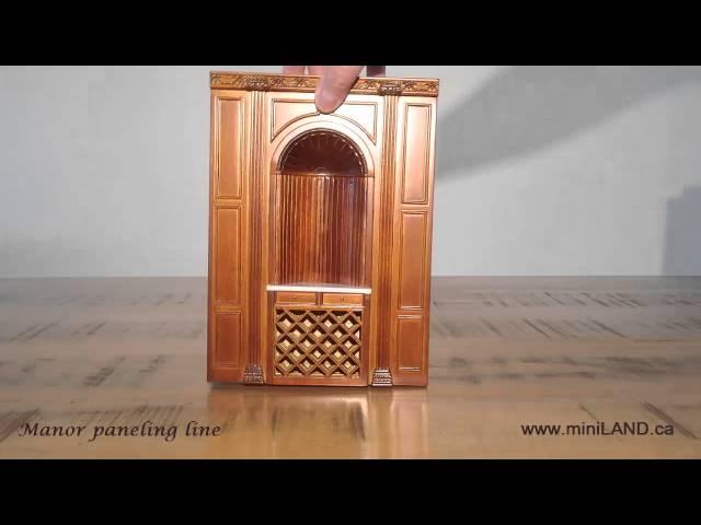 DIY - Manor panels line system for building dollhouse miniatures 1:12 scale