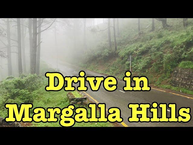 Drive Through In Margalla Hills Islamabad - Rainy Day in Margalla Hills