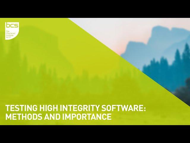 Testing high integrity software: Methods and importance | Beth Clarke