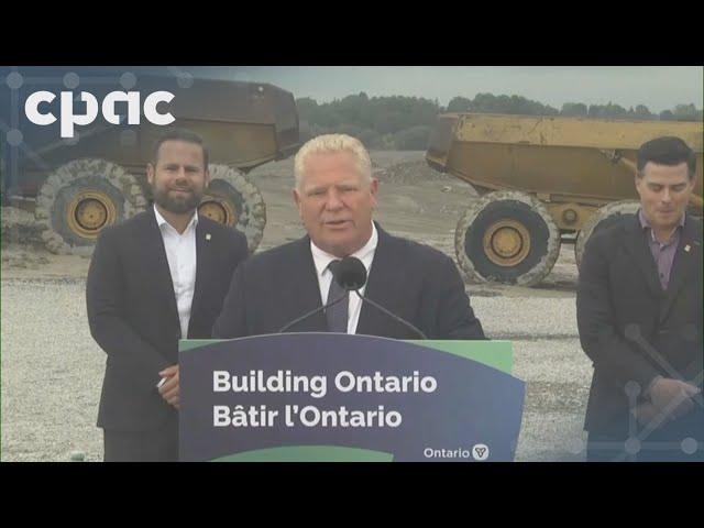 Ontario Premier Doug Ford on water infrastructure in Cobourg, bike lanes – September 23, 2024