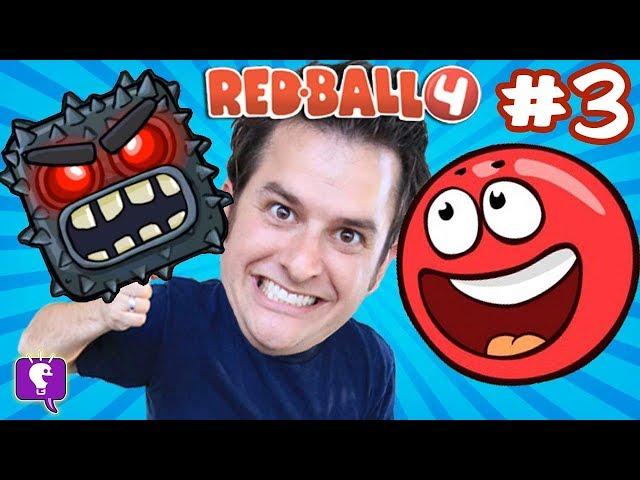 Red Ball 4: Into the Caves! GAME Play on iPhone - PART 3 with HobbyKidsTV