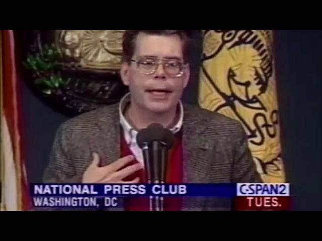 Stephen King "Horror Author Perspective" talk and Q&A (1993)