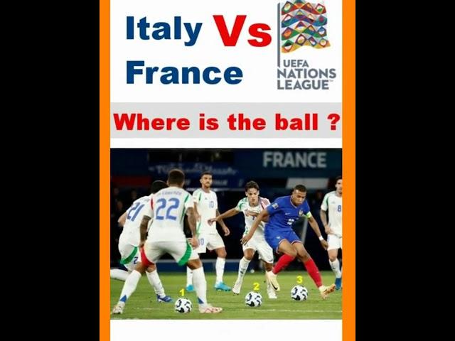 Italy vs France where is Mbappe's ball #shorts