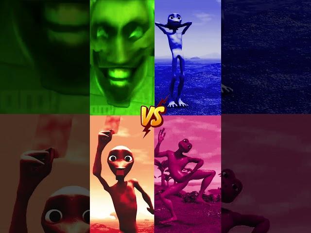 Green Skibidi VS Blue Alien VS Orange Alien VS Purple Patila  #shorts #aliendance #alien #aliens