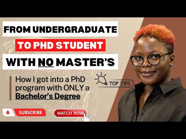 From Undergrad to PhD Student: How I got accepted into a PhD Program with only a Bachelor’s Degree