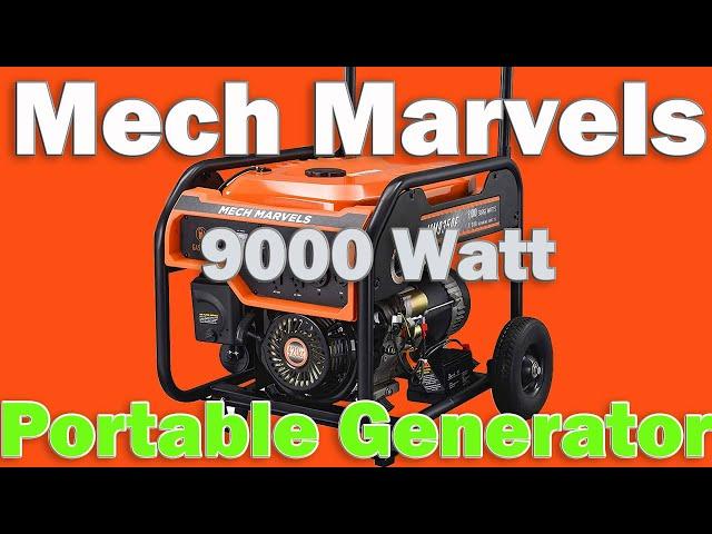 Mech Marvels 9000 Watt Portable Power Generator with Electric Start, CARB Compliant MM9350E